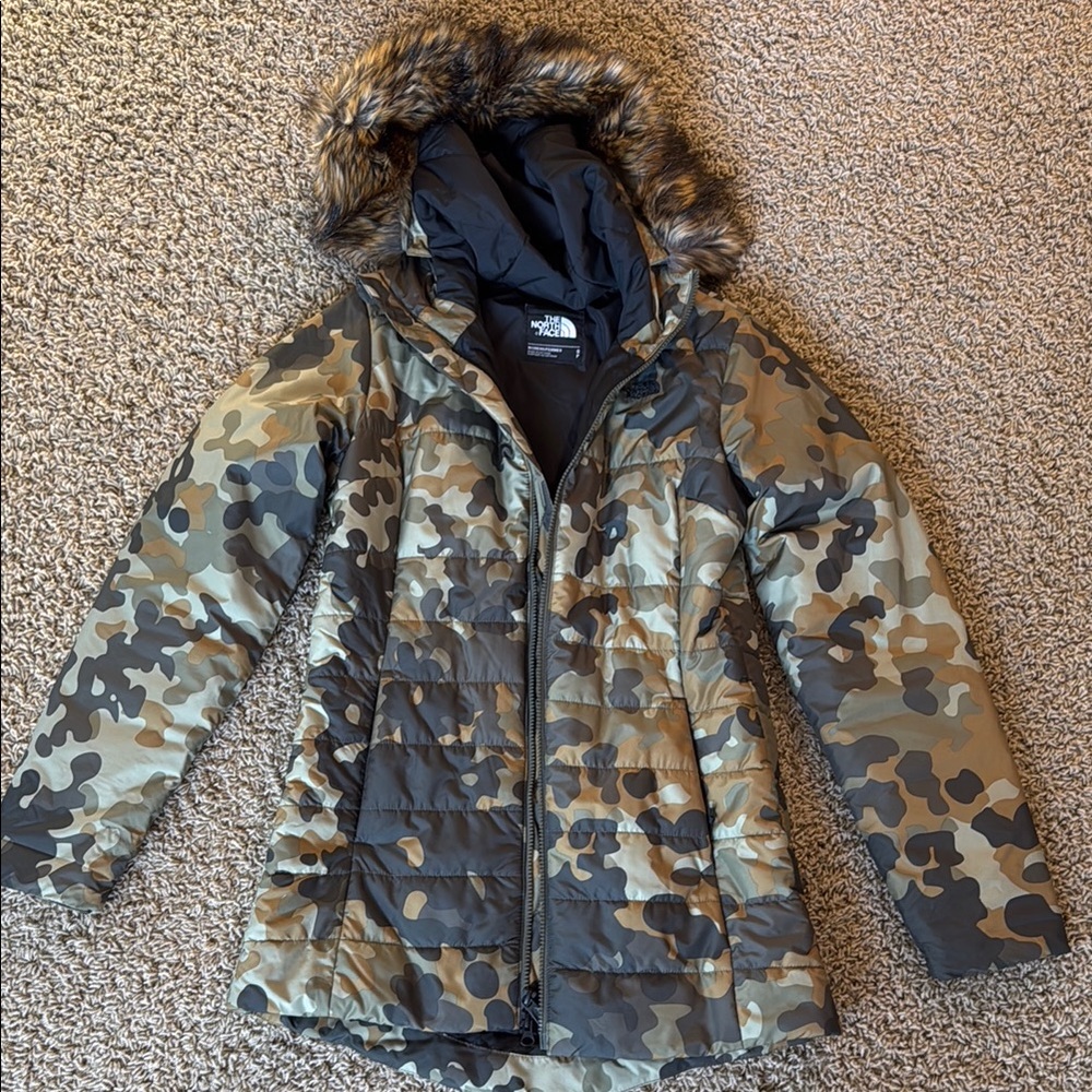 The North Face Camouflage Puffer Jacket